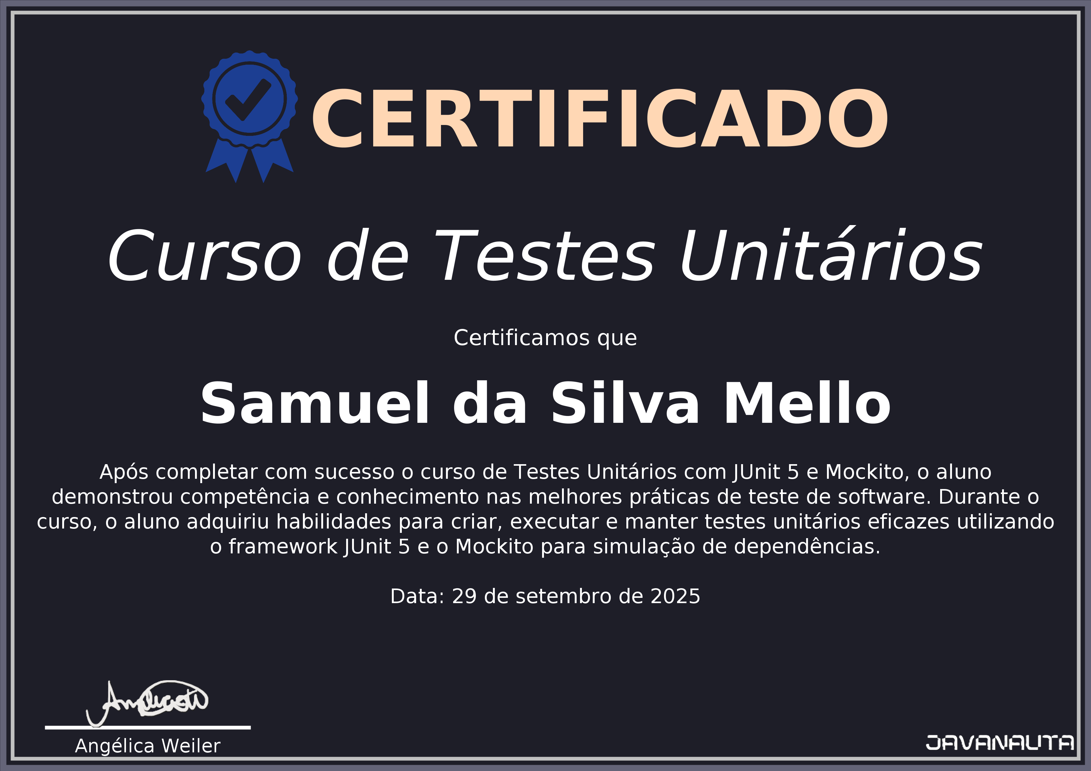 Samuel Mello - Back End Developer | Java | Spring Boot | SQL | NoSQL ...